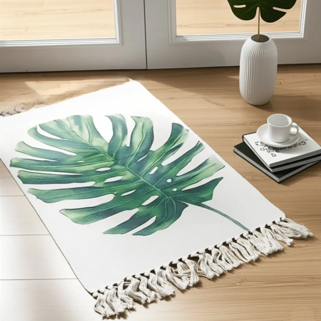 Cotton & Linen Retro Ethnic Style Carpet | Floor Mat | Rug - Image 3