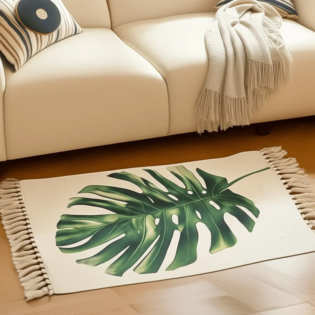 Cotton & Linen Retro Ethnic Style Carpet | Floor Mat | Rug - Image 6