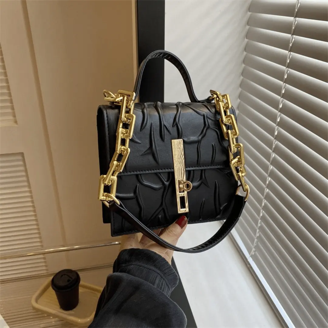 Chic Chain Crossbody PU Bag - Image 2