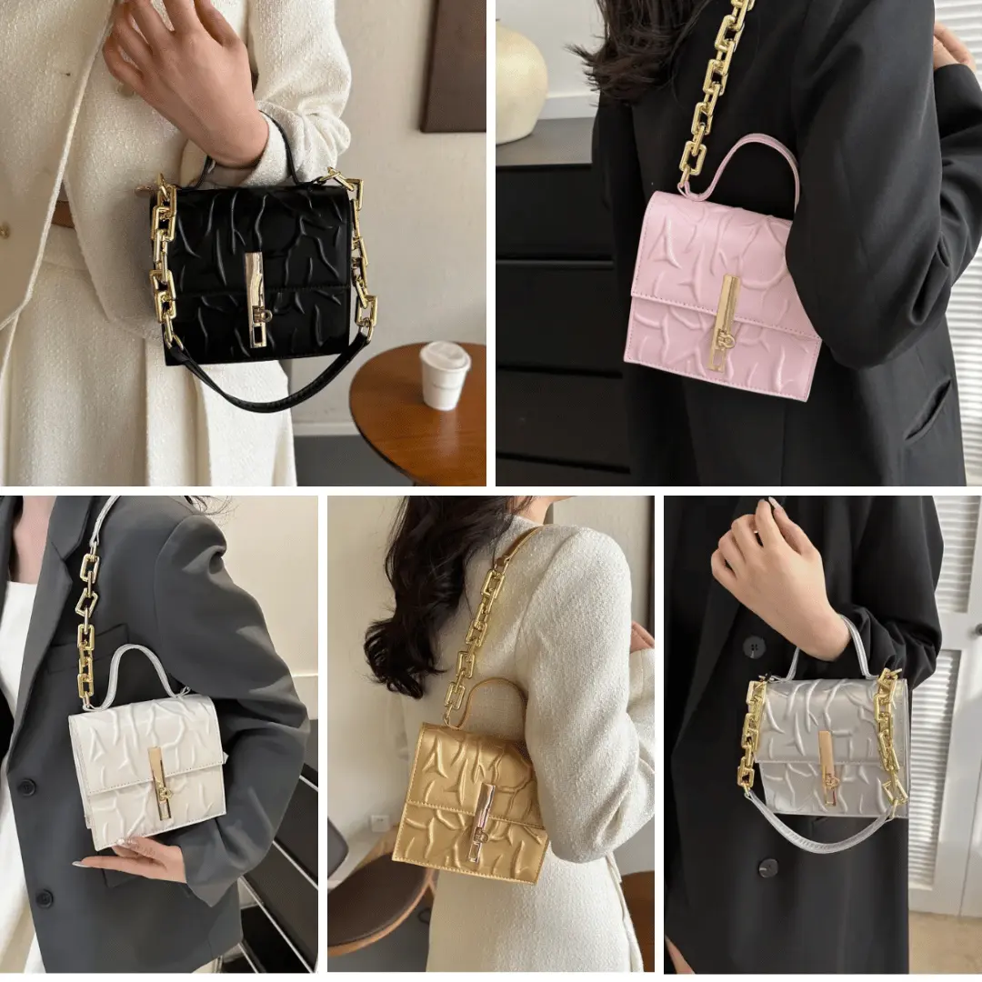 Chic Chain Crossbody PU Bag - Image 7