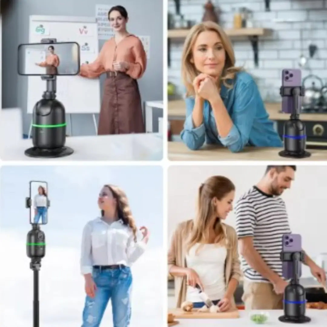 360° Auto Face Tracking Desktop Gimbal AI P03 - Image 10