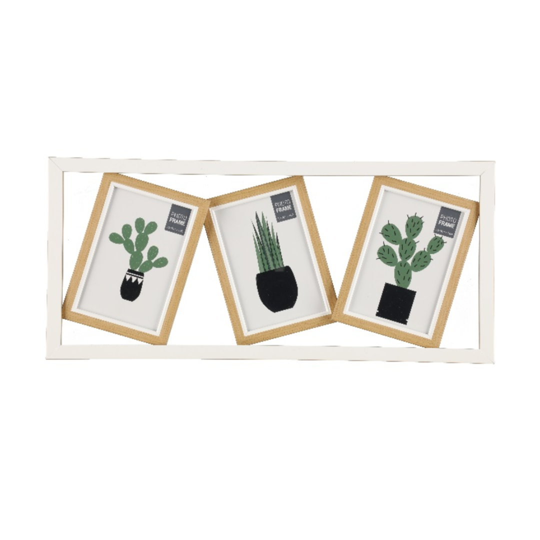 Wooden Photo Frame-3 in line || Wall Decor - Image 2