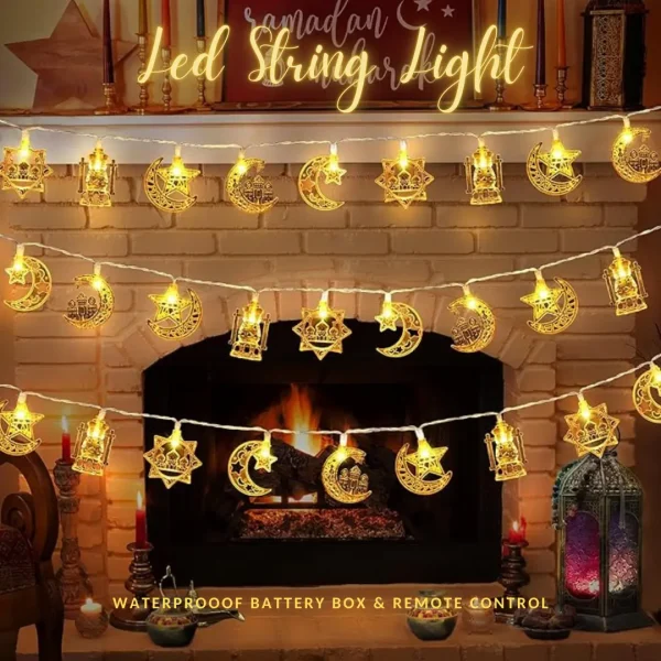 Led String Light Moon, Star, Castle, Lamp