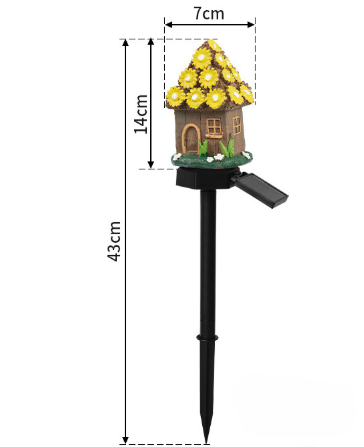 Outdoor Solar Lights for Garden Waterproof – Decorative Fairy House Solar Lights - Image 7